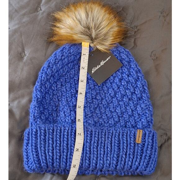 NWT Eddie Bauer Cabin Beanie Women's OS Blue Bell Outdoor Nature Gorpcore Winter - Picture 4 of 7